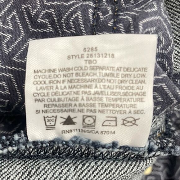 Tory Burch Jeans Low Rise Super Skinny Dark Rinse Wash Extra Long Size 28 | 6 - Picture 14 of 15